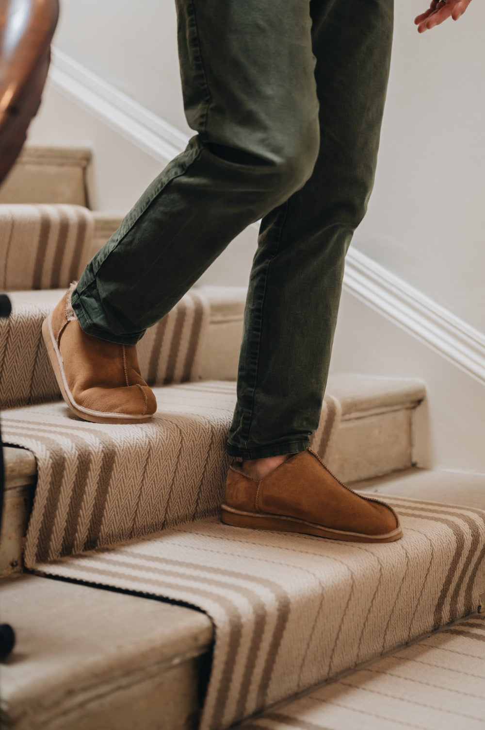 Men s Slippers Made From Sheepskin Westmorland Sheepskins