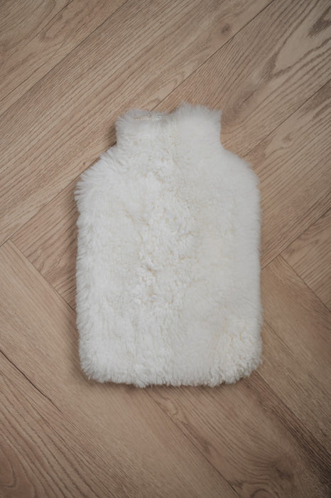 Cotton sheepskin hot water bottle cover 