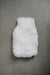 mini sheepskin hot water bottle cover in white