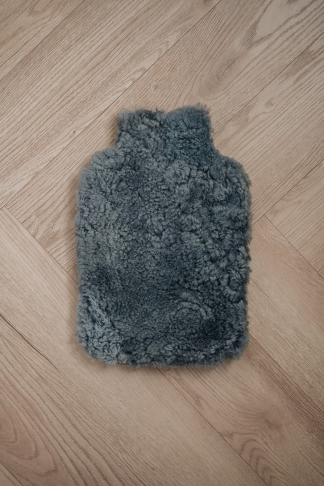 Marengo grey sheepskin hot water bottle cover