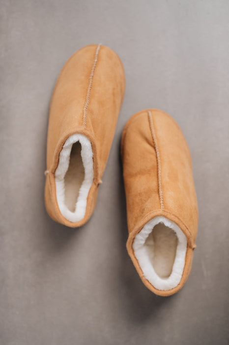 Below the Ankle Sheepskin Slippers for men.