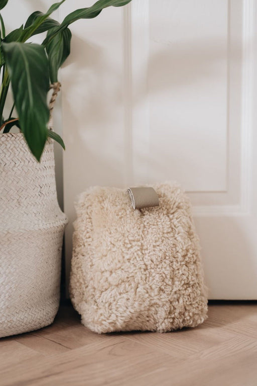 Oatmeal Waste Less Sheepskin Doorstop