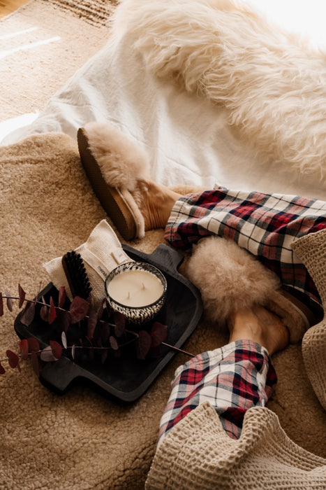 Fluffy OPEN TOES Slipper from shepherd of Sweden.