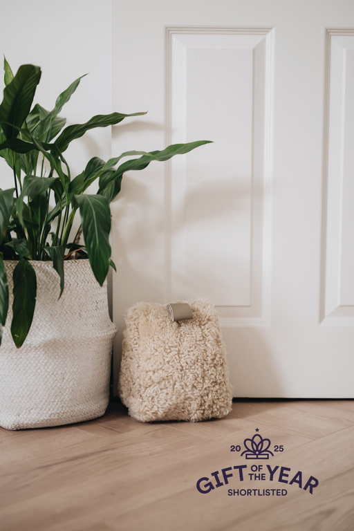 Oatmeal Waste Less Sheepskin Doorstop