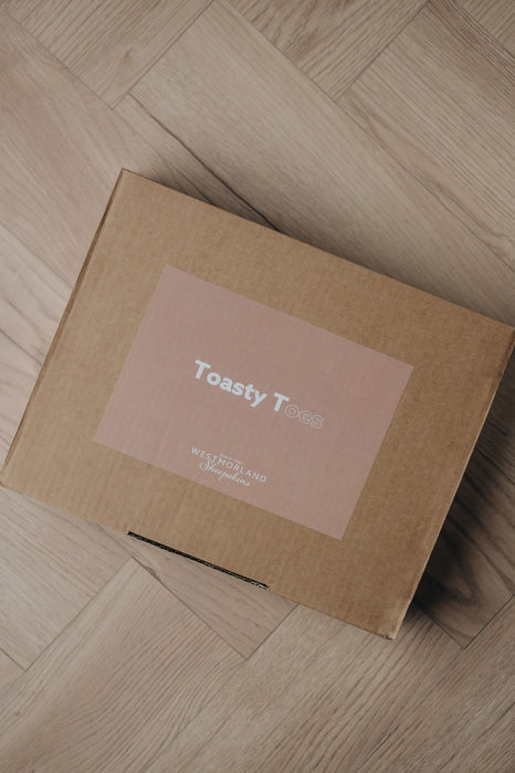 toasty toes gift box closed
