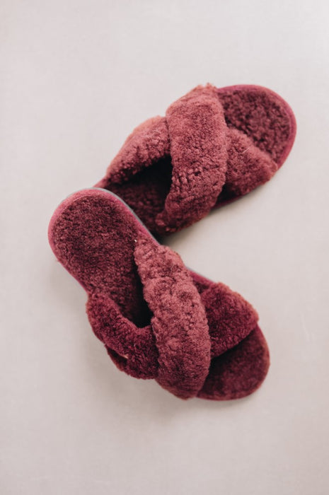 Women's Sheepskin Slide Slippers - DORIS