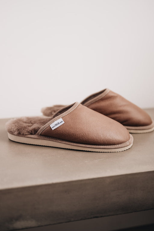 Mule Style Sheepskin Slippers for men