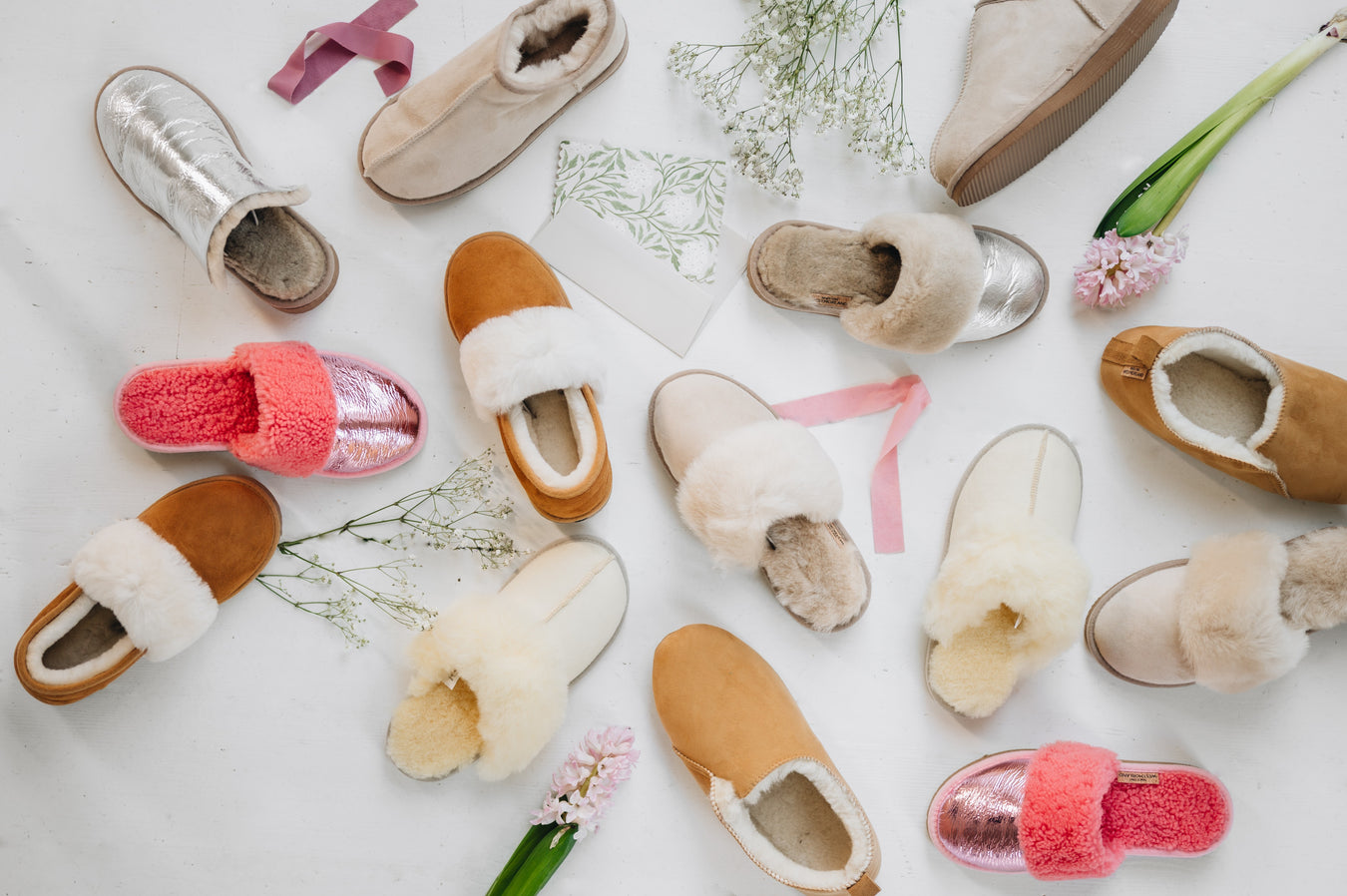 mothers day sheepskin slippers